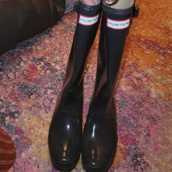 Hunter Original Tall Gloss Rain Boots - Picture 4 of 4